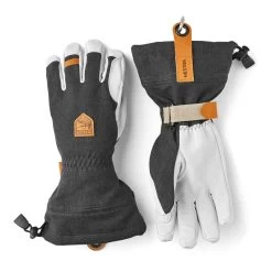Hestra Army Leather Patrol Gauntlet Glove -Outdoor Sports Equipment Shop 30670 army leather patrol gauntlet 5 finger charcoal copy 54448.1635793675