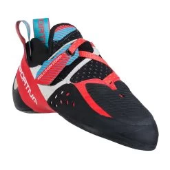 La Sportiva Women's Solution Comp Climbing Shoe -Outdoor Sports Equipment Shop 30A 402602 SolutionCompWomens HibiscusMalibuBlue 2 57276.1673373287