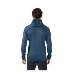 Rab Ascendor Summit Full Zip Hoody - Men's -Outdoor Sports Equipment Shop Ascendor Summit Hoody FZ OrionBlue QFV 67 ORB Model Back 01 04747.1693335058