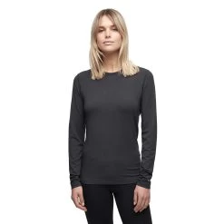Le Bent Midweight Base Layer Crew - Women's -Outdoor Sports Equipment Shop BT2023 On Body Front 1 52539.1666379923