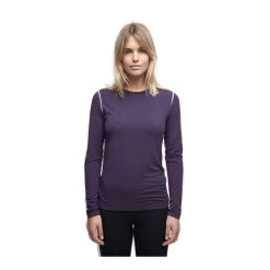 Le Bent Lightweight Base Layer Crew - Women's -Outdoor Sports Equipment Shop BT2122 on model 24871.1666376364