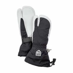 Hestra Women's Heli 3 Finger Glove -Outdoor Sports Equipment Shop Black Offwhite 56424.1537208499