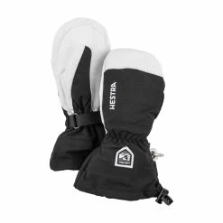 Hestra Army Leather Heli Ski Jr Mitt -Outdoor Sports Equipment Shop Black 00397.1601668968