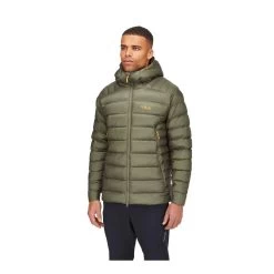 Rab Electron Pro Down Jacket - Men's -Outdoor Sports Equipment Shop Electron Pro Jacket LightKhahi QDN 85 LKH Model Angle 31660.1694556213