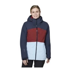 Flylow Freya Ski Jacket - Women's -Outdoor Sports Equipment Shop F23 Freya Jacket Night Redwood Alpine Front copy 55312.1697136364
