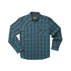 Howler Brothers Harker's Flannel Men's Button-Up 13 Howler Brothers Harker's Flannel Men's Button-Up -Outdoor Sports Equipment Shop F23 Harkers Flannel Barrett Plaid Bluenote Flat copy 56775.1692730934