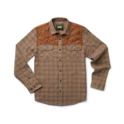 Howler Brothers Quintana Quilted Flannel Shirt -Outdoor Sports Equipment Shop F23 Quintana Quilted Flannel Cody Check Tannin Flat WHITE 10036.1692653836