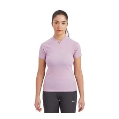 Montane Women's Dart Nano Lite Zip T Running Shirt -Outdoor Sports Equipment Shop FDNZTALM FEM DART NANO ZIP T SHIRT ALLIUM 1 52360.1678318171