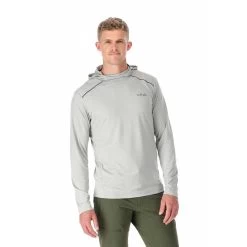 Rab Force Hoody - Men's -Outdoor Sports Equipment Shop Force Hoody DarkPewter QBL 09 DPW on model 56402.1652806422