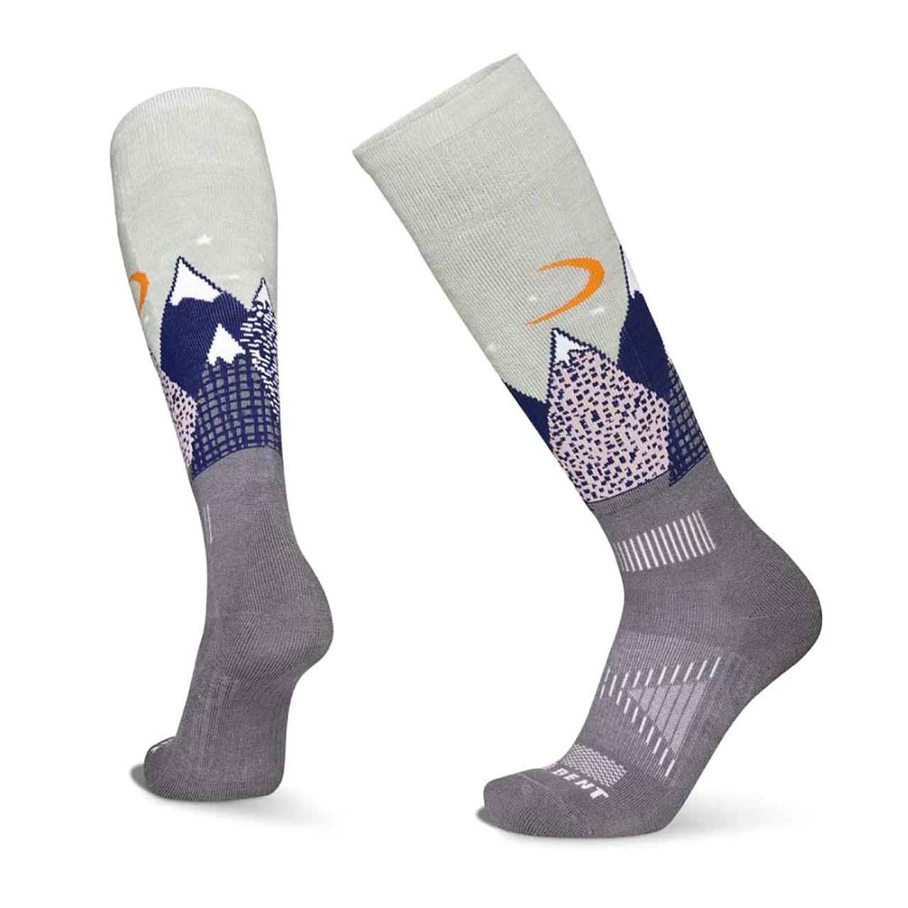 Le Bent Snowy Mountains Ski Socks - Kids' 4 Le Bent Snowy Mountains Ski Socks - Kids' - Image 2