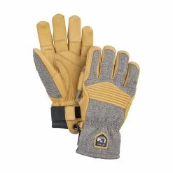 Hestra Army Leather Couloir Glove -Outdoor Sports Equipment Shop Light Grey Tan 33626.1537202986