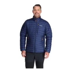Rab Microlight Down Jacket - Men's -Outdoor Sports Equipment Shop Microlight Jacket DeepInkMarmalade QDB 16 DIM DETAIL4 89976.1667939460