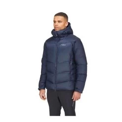 Rab Positron Pro Down Jacket - Men's -Outdoor Sports Equipment Shop Positron Pro Jacket DeepInk QDN 69 DIK Model Angle 05768.1694624736