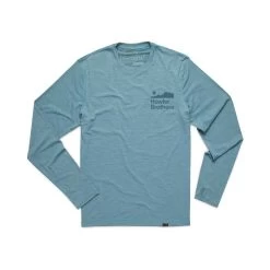 Howler Brothers HB Tech Tee Shirt -Outdoor Sports Equipment Shop S23 HB Tech T Smoked Blue Flat Front W 67582.1680128146