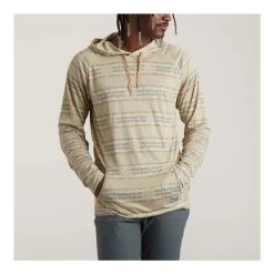 Howler Brothers Men's Loggerhead Hoodie -Outdoor Sports Equipment Shop S23 LS Shirts Loggerhead Mescal Oyster Front 60595.1679689502