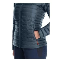 Rab Microlight Down Jacket - Women's -Outdoor Sports Equipment Shop Womens Microlight Jacket OrionBlue QDB 17 ORB DETAIL7 96708.1667944573